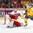 MONTREAL, CANADA - DECEMBER 31: The Czech Republic's Daniel Vladar #30 makes a stick save while Sweden's Carl Grundstrom #16 looks for a rebound during preliminary round action at the 2017 IIHF World Junior Championship. (Photo by Francois Laplante/HHOF-IIHF Images)


